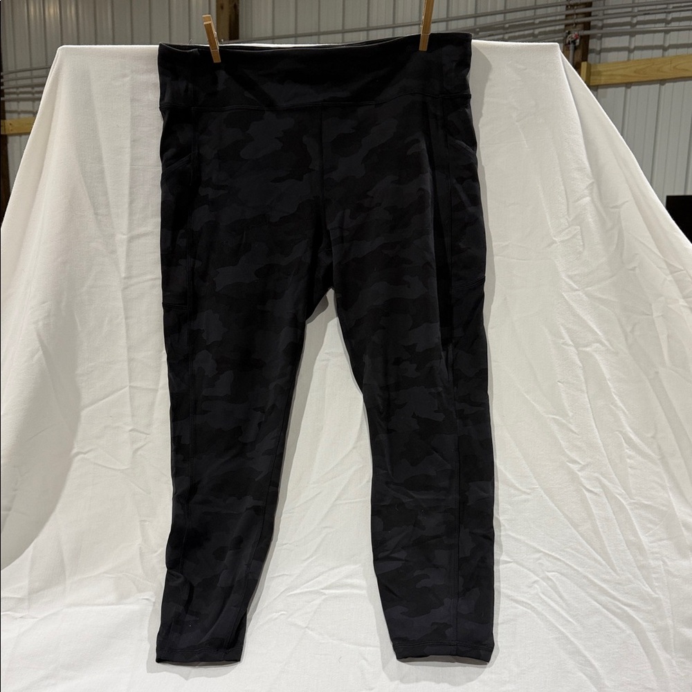 lululemon athletica Black Camo Leggings
